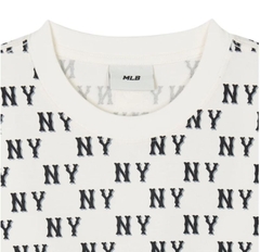 644 -  Áo MLB NY Classic Monogram 2024 - Trắng Kem - Code 3ATSM0843 50CRS [HÀNG CHÍNH HÃNG]
