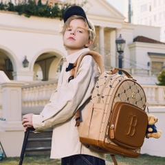 656 -  Balo MLB Diamond Monogram Big B Cute Bear - Balo Gấu - Nâu Beige - Code 7ABKMD34N 43BGS [HÀNG CHÍNH HÃNG]
