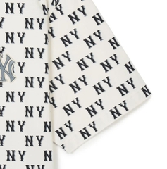 644 -  Áo MLB NY Classic Monogram 2024 - Trắng Kem - Code 3ATSM0843 50CRS [HÀNG CHÍNH HÃNG]