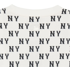 644 -  Áo MLB NY Classic Monogram 2024 - Trắng Kem - Code 3ATSM0843 50CRS [HÀNG CHÍNH HÃNG]