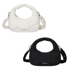 596 -  Túi Đeo Chéo Nữ WHOAU Padded Hobo Bag Ivory Màu Đen - WHBGD4V11A3999900 [HÀNG CHÍNH HÃNG]