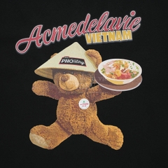 662 -  Áo ADLV x Phở Story Serving Bear - Phở Thìn - Gấu Bưng Phở - Đen - Code ADLV 24SS SSPASV BLK [HÀNG CHÍNH HÃNG]