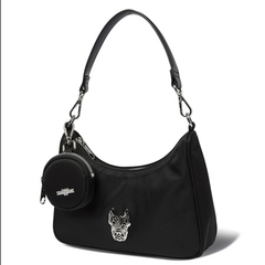 1075 -  Túi Life Work Jagard Nylon Hobo Bag Black - Túi Kẹp Nách - Code LW245BG75040F [HÀNG CHÍNH HÃNG]