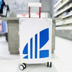 653 -  Vali Adidas Big Logo - Size Cabin 22 Xách Tay - Trắng Sữa [HÀNG CHÍNH HÃNG]