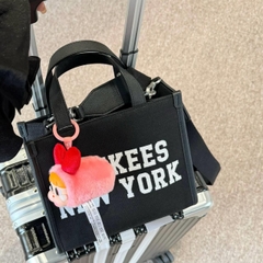 1134 - Túi MLB Korea Varsity Jacquard Tote Bag New York Yankees Black - Code 3AORS024N 50BKS [HÀNG CHÍNH HÃNG]