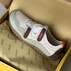 1800 - Giày Jeep Low Top Cream Green Light P651W13112 [HÀNG CHÍNH HÃNG]