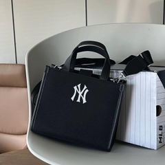 1134 - Túi MLB Korea Varsity Jacquard Tote Bag New York Yankees Black - Code 3AORS024N 50BKS [HÀNG CHÍNH HÃNG]