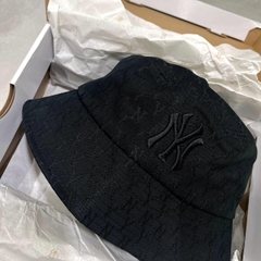 1114 - Nón MLB Bucket Hat Classic Monogram Jacquard Hat New York Yankees Black - Code 32CPH3111 50L - [HÀNG CHÍNH HÃNG]