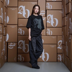 2085 - Áo ADLV Halftone Dot Fuzzy Rabbit Đen Acmé de la vie ADLV-24SS-SSAHFR-BLK [HÀNG CHÍNH HÃNG]