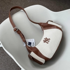 1455 - Túi MLB Canvas Vintage Cargo Bag New York Yankees Cream 3ABQBV15N-50CRD [HÀNG CHÍNH HÃNG]