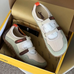 1800 - Giày Jeep Low Top Cream Green Light P651W13112 [HÀNG CHÍNH HÃNG]