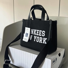 1134 - Túi MLB Korea Varsity Jacquard Tote Bag New York Yankees Black - Code 3AORS024N 50BKS [HÀNG CHÍNH HÃNG]
