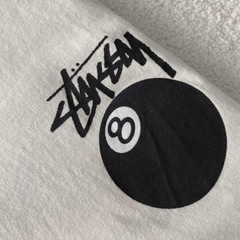 1386 - Áo Stussy 8 Ball Tea Pigment Dyed Trắng [HÀNG CHÍNH HÃNG]