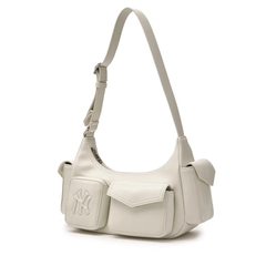 1154  -  Túi Kẹp Nách MLB Multi Pocket Cargo New York Yankees 3ABQBV25N - 50CRS Trắng  [HÀNG CHÍNH HÃNG]