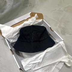 1114 - Nón MLB Bucket Hat Classic Monogram Jacquard Hat New York Yankees Black - Code 32CPH3111 50L - [HÀNG CHÍNH HÃNG]