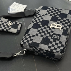 1219 - Túi MLB Checkerboard Jacquard Crossbody Boston Red Sox 3ACRM062N-43BKS [HÀNG CHÍNH HÃNG]
