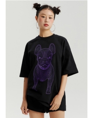 1744 -  Áo Life Work Deep Black Black - Black Purple [HÀNG CHÍNH HÃNG]