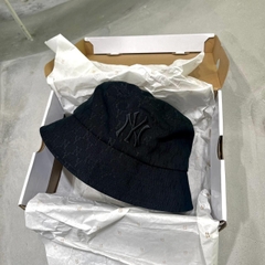 1114 - Nón MLB Bucket Hat Classic Monogram Jacquard Hat New York Yankees Black - Code 32CPH3111 50L - [HÀNG CHÍNH HÃNG]