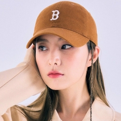 392 -  Nón MLB Unstructured Ball cap - Nâu - B Trắng [HÀNG CHÍNH HÃNG]
