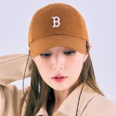 392 -  Nón MLB Unstructured Ball cap - Nâu - B Trắng [HÀNG CHÍNH HÃNG]