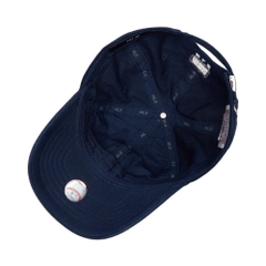 416 -  Nón MLB Unstructured Ball cap - Xanh Navy - Ny Trắng Nhỏ [HÀNG CHÍNH HÃNG]