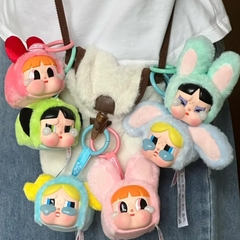 1112  - Crybaby × Powerpuff Girls  Mô Hình Gấu Bông Art Toy POP MART Series Vinyl Face Plush Set 6 Box [HÀNG CHÍNH HÃNG]