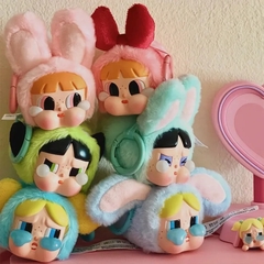 1112  - Crybaby × Powerpuff Girls  Mô Hình Gấu Bông Art Toy POP MART Series Vinyl Face Plush Set 6 Box [HÀNG CHÍNH HÃNG]