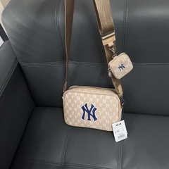 608 -  Túi Đeo Chéo MLB Monogram Jacquard New York Yankees - Size 23 - 3ACRM012N-50BGD [HÀNG CHÍNH HÃNG]