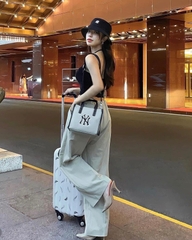 444 -  Túi MLB Canvas Basic Big Logo Small Tote Bag - Black - Code 3AORS062N-50BKS [HÀNG CHÍNH HÃNG]