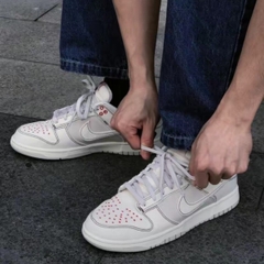 076 -  Giày Nike Dunk Nike Dunk Low SE ‘Sashiko Light Orewood Brown’ - Trắng Kem - Code DV0834 100 [HÀNG CHÍNH HÃNG]