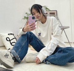 569  -  Giày MLB Korea Chunky Runner Classic Monogram New York Yankees Black - 3ASHCRM3N-50BKS [HÀNG CHÍNH HÃNG]