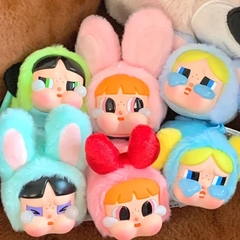 1112  - Crybaby × Powerpuff Girls  Mô Hình Gấu Bông Art Toy POP MART Series Vinyl Face Plush Set 6 Box [HÀNG CHÍNH HÃNG]