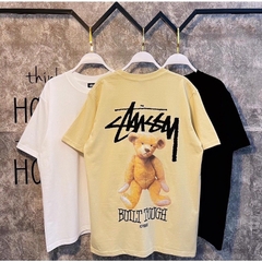853 -  Áo Stussy Built Tough Bear - Beige - Code 1904893 [HÀNG CHÍNH HÃNG]