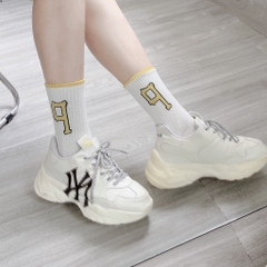 244 -  Vớ/Tất Korea MLB Thể Thao - Cổ Lửng - Big P Vàng [HÀNG CHÍNH HÃNG]