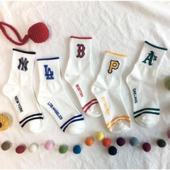 245 -  Vớ/Tất Korea MLB Thể Thao - Cổ Lửng - LA Xanh Dương [HÀNG CHÍNH HÃNG]