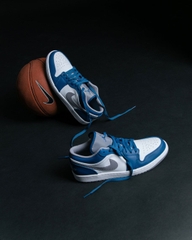 823 -  Giày Nike Air Jordan 1 Low True Blue Cement 553560 412 / 553558 412 [HÀNG CHÍNH HÃNG]
