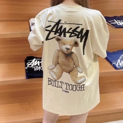 853 -  Áo Stussy Built Tough Bear - Beige - Code 1904893 [HÀNG CHÍNH HÃNG]