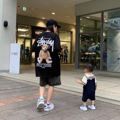 851 -  Áo Stussy Built Tough Bear - Black - Code 1904893 [HÀNG CHÍNH HÃNG]
