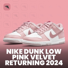 856 -  Giày Nike Dunk Low GS Pink Velvet - Hồng - Code DO6485-600 [HÀNG CHÍNH HÃNG]