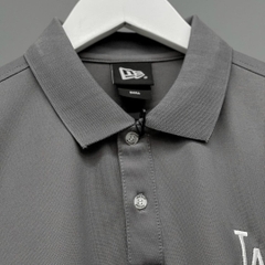 1140 -  Áo Polo New Era LA Dodgers Basic Grey - Xám Đen Chì - Code 13280344 [HÀNG CHÍNH HÃNG]