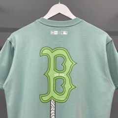 914 -  Áo New Era Boston Ice-Cream Big B - Xanh Mint Pastel - Code 14341310 [HÀNG CHÍNH HÃNG]