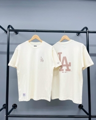 1047 -  Áo New Era LA Big Logo Embroidered LA Thêu Trắng Kem [HÀNG CHÍNH HÃNG]