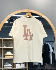 1047 -  Áo New Era LA Big Logo Embroidered LA Thêu Trắng Kem [HÀNG CHÍNH HÃNG]