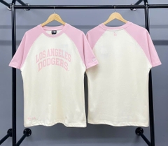 1197 - Áo New Era Raglan La Doggers - Kem Tay Hồng [HÀNG CHÍNH HÃNG]