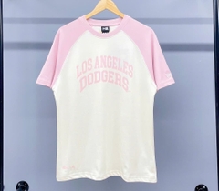 1197 - Áo New Era Raglan La Doggers - Kem Tay Hồng [HÀNG CHÍNH HÃNG]