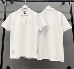 1199 - Áo Polo New Era NY Basic Trắng - NY Xám - Code 14341332 [HÀNG CHÍNH HÃNG]