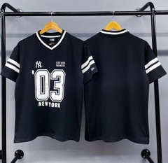 1195 - Áo New Era NY Highway 03 - Đen Chữ Trắng [HÀNG CHÍNH HÃNG]