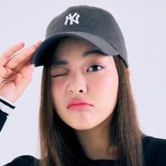 400 -  Nón MLB Unstructured Ball cap - Xám Bút Chì - Ny Trắng Nhỏ [HÀNG CHÍNH HÃNG]