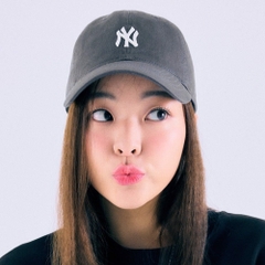 400 -  Nón MLB Unstructured Ball cap - Xám Bút Chì - Ny Trắng Nhỏ [HÀNG CHÍNH HÃNG]