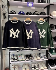 1983 - Áo Sweater New Era Knit NY Trắng Xanh Lá [HÀNG CHÍNH HÃNG]